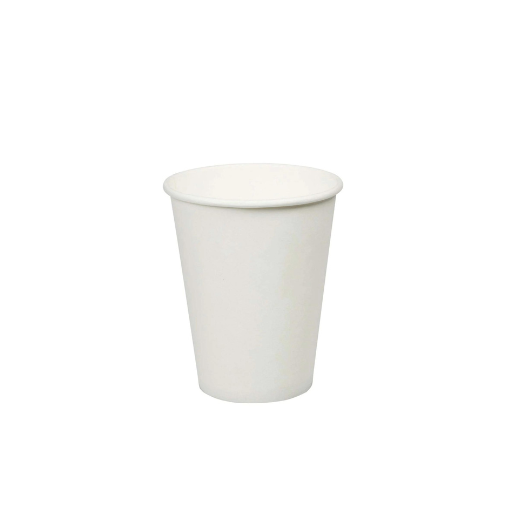 6oz White Paper Cups (Flat White)