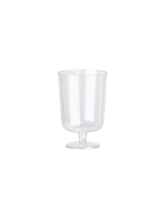 Clear Plastic 200ml Wine Goblet