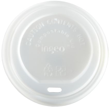 Biodegradable and Compostable Domed Lids To Fit 10-20oz Cups