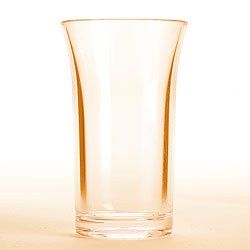  50ml Crystal Polystyrene Orange Plastic Shot Glass