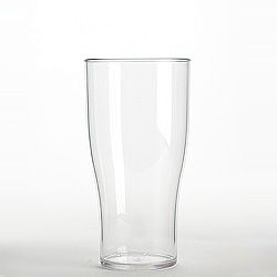  10oz Clear Polycarbonate CE Marked Tulip Half Pint Plastic Glasses