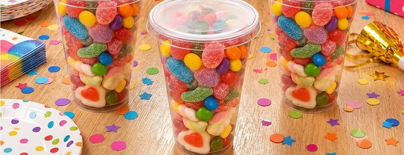 Plastic sweet cups