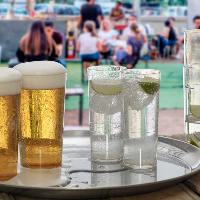 Plastic drinkware for events