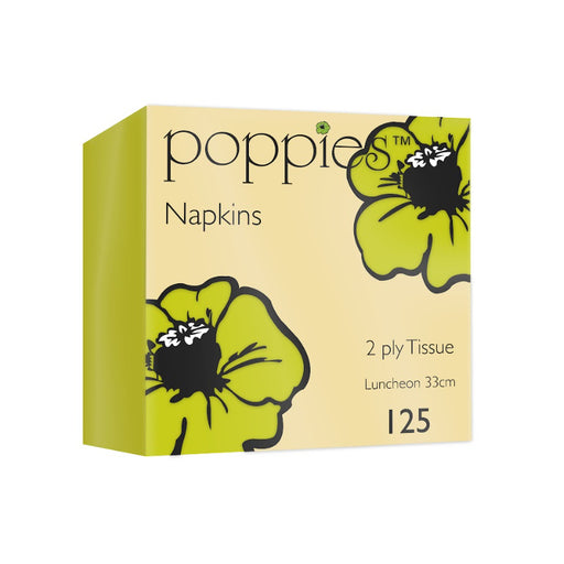 32cm Lime Green 2 Ply Napkins
