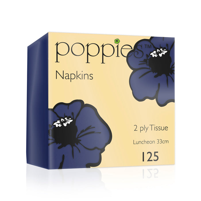 Caspari Hydrangeas & Porcelain Paper Lunch Napkins - 20 Pack, 33cm Square, Floral Design