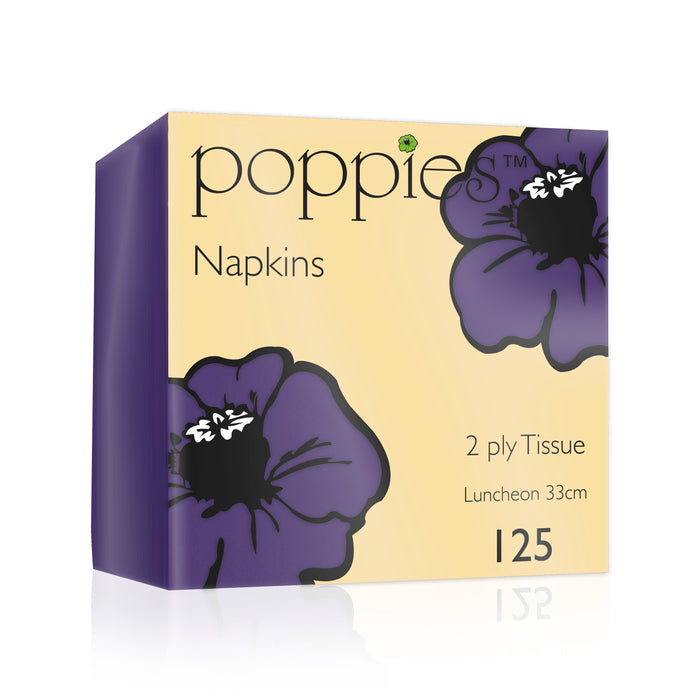 Purple Paper Napkins - 33cm 2Ply