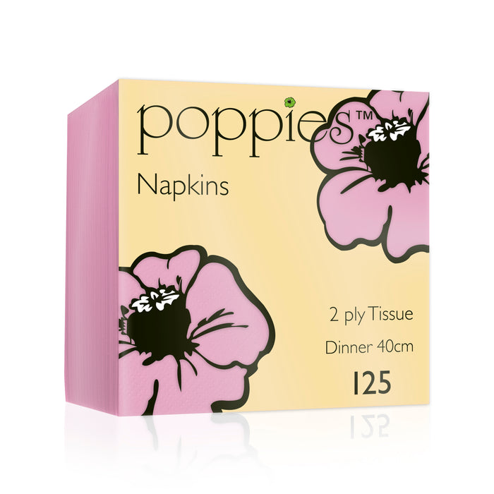 Pink Paper Napkins - 40cm 2ply