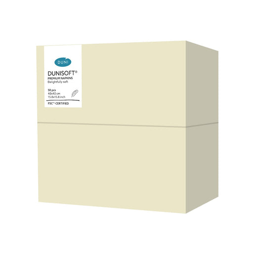 40cm Cream Buttermilk 4 Ply Napkins