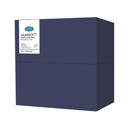 40CM Dark Blue Tablin Airlaid Paper Napkins (8 Fold)
