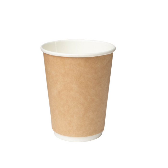 8oz Kraft Double Wall Paper Cups