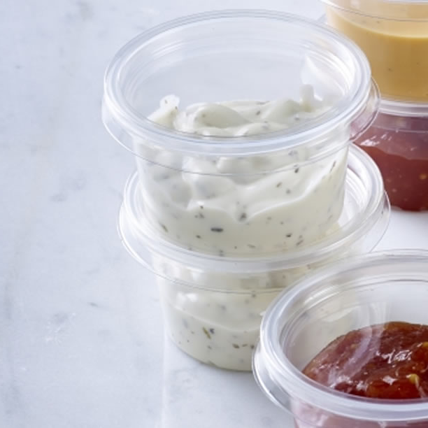 Plastic Takeaway Sauce Pots