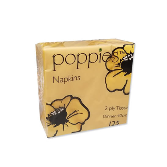 Yellow Paper Napkins - 40cm 2ply