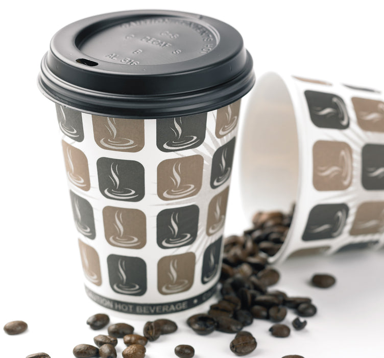 8oz Cafe Mocha Paper Coffee Cups