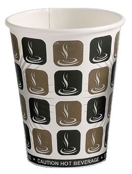 10oz Cafe Mocha Paper Cups