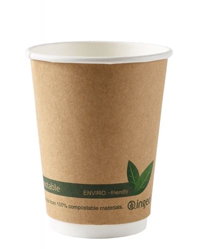 12oz PLA Double Wall Brown Paper Cups