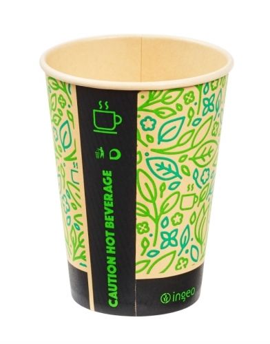 12oz Ultimate Bamboo Compostable Paper Cups