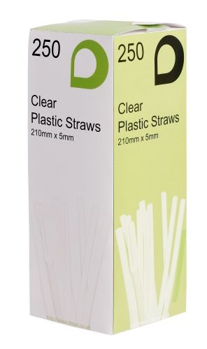 Clear Plastic Drinking Straws
