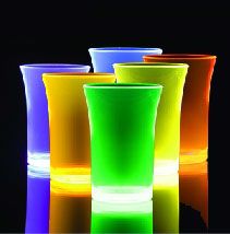  35ml Crystal Polystyrene Mixed Colour Plastic Shot Glasses x 24's (4 x 6 colours)