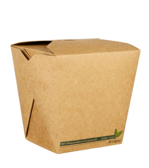 26oz Square PLA Biodegradable Food Boxes