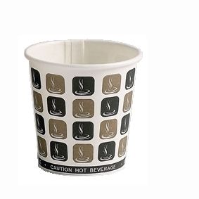 4oz Cafe Mocha Paper Espresso Coffee Cups