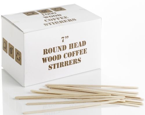 7.5" Tall Wooden Stirrers
