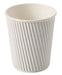 8oz White Ripple Cups