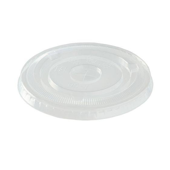 PLA Flat Straw Slot Lids for 12-22oz Cold Drink Cups