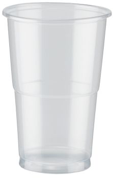 10oz Flexible Plastic Half Pint Beer Glasses (CE)