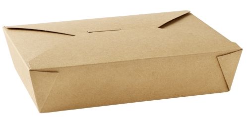 No 2 Dispopak Brown Leak-Proof Food Cartons (51oz)
