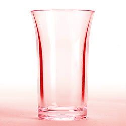  50ml Crystal Polystyrene Red Plastic Shot Glass