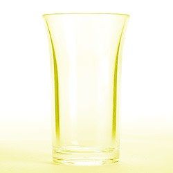  50ml Crystal Polystyrene Yellow Plastic Shot Glass