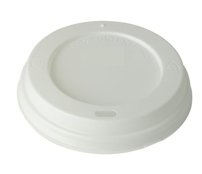 White Domed Sip-Thru Lids To Fit Ultimate Cups