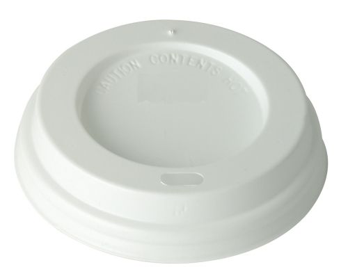 White Domed lids to fit 9oz Paper Vending Cups